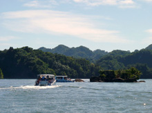 Boat Tour to Samana Haitises National Park.